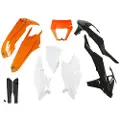 Ufo Ktm Exc/exc-f 2017-2019 With Headlight Ktkit523f-999w Fork Protectors & Plastikkit
