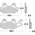 Moto-Master Arctic Cat/cf Moto/kawasaki/suzuki 092621 Sintrede Bremseklodser