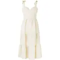 Pepe Jeans Pepe Jeanstil kvinder. PL953473 Emereal beige kjole (XL), Casual, Linned, Uden ærmer/stropper, Bæredygtig