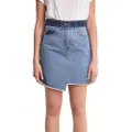 Salsa Jeans Push In Secret Glamour Contrast Denim Mini Nederdel
