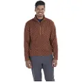 Marmot Heavyweight Drop Line Printed Fleecejakke Med Halv Lynlås
