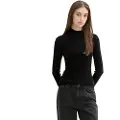 Tom Tailor Rib Mock Neck Trøje