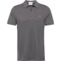 Gant Ganttil mænd. 2210 Pique polo shirt Regular Fit Shield grey (S), Casual, Grå, Bomuld, Korte ærmer
