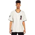 Grimey Day Dreamer Stripes Baseball Kortærmet V-hals T-shirt
