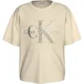Calvin Klein Jeans Glitter Monogram Boxy T-shirt Med Korte ærmer