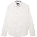 Tom Tailor 1039916 Fitted Printed Stretch Skjorte Med Lange ærmer