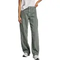 Pepe Jeans Pepe Jeanstil kvinder. PL204726 Loose St Jeans Hw Clr grøn (25/30), Casual, Denim, Økologisk bomuld, Bæredygtig
