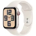 Apple Watch SE GPS + Cellular 44mm - Starlight Aluminium Case with Starlight Sport Band - M/L