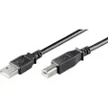 Goobay USB-A <-> USB-B 2.0 - 0.25m - Sort