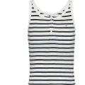 Tommy Hilfiger Button ærmeløs T-shirt