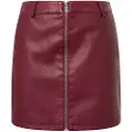 Pepe Jeans Pepe Jeanstil kvinder. PL901149 Granat Charlotte nederdel (S), Casual, Rødbrun, Polyuretan