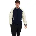 Superdry Superdrytil mænd. M5011730A College Varsity marineblå bomberjakke (L), Casual, Bomuld