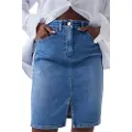 Salsa Jeans Push In Secret Glamour Denim Midinederdel