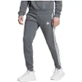 Adidas Essentials Fleece 3 Stripes Tapered Cuff Joggers