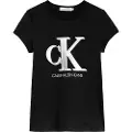 Calvin Klein Contrast Monogram Slim T-shirt Med Korte ærmer