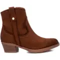 Xti Xtitil kvinder. 14203901-CAMEL Ankelstøvler 142039 brun (37), 3-5 cm, Lynlås, Casual