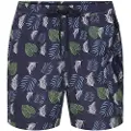 Sea Ranch Palm Printed Badeshorts
