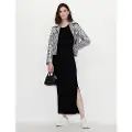 Armani Exchange AIX Armani Exchangetil kvinder. 8NYA93YJB3Z1200 Sort ærmeløs kjole (S), Casual, Viscose, Uden ærmer/stropper