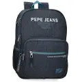 Pepe Jeans Pepe Jeansunisex til børn. 69122D1 Edmon rygsæk med to rum 40 cm kan tilpasses marine trolley (OSFA), Casual, Polyester, Blå, børnetøj