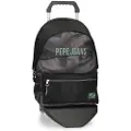 Pepe Jeans Pepe Jeansunisex til børn. 64824T1 Â Davis computerrygsæk med to rum og trolley sort (OSFA), Casual, Polyester, børnetøj