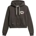 Superdry Athletic Relaxed Crop Sweatshirt Med Lynlås