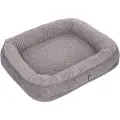 TIAKI Poolside Paws hundeseng Fossil - Størrelse M: L 65 x B 50 x H 13 cm