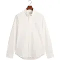 Gant Ganttil mænd. 3000302 Slim Fit Pinpoint Oxford-skjorte hvid (XL), Casual, Bomuld, Klassisk, Lange ærmer