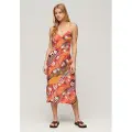 Superdry Printed Slip ærmeløs Lang Kjole