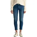 Gant Ganttil kvinder. 4100196 Slim Fit blå ankeljeans (30), Casual, Bomuld, Denim