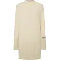 Pepe Jeans Pepe Jeanstil kvinder. PL953593 Hazel-kjole off-white (XL), Hvid, Casual, Polyester, Lange ærmer, Bæredygtig