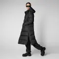 Save the Duck Save The Ducktil kvinder. D40270W-MEGA21 Mega quiltet frakke sort (M/L), Casual, Nylon