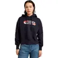 G-Star G-Startil kvinder. D25519-D427-3873 Old Skool Logo sweatshirt navy (XS), Casual, Økologisk bomuld, Bæredygtig, Blå