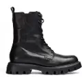 Wonders Wonderstil kvinder. C-7502 Ankelstøvler i læder C-7502 sort (36), 1-3 cm, Lynlås, Casual