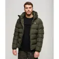 Superdry Superdrytil mænd. M5011905A Sportsjakke grøn (3XL), Casual, Genanvendt polister, Bæredygtig