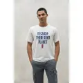Ecoalf ECOALFtil mænd. MCMGATSMIN000803S24-000 Min T-shirt hvid (S), Casual, Korte ærmer, Økologisk bomuld, Bæredygtig, Genbrugsbomuld