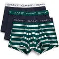 Gant Ganttil mænd. 902433023 Sæt med 3 grønstribede boxershorts (M), Casual, Afslappet, Bomuld