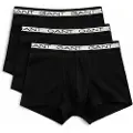 Gant Ganttil mænd. 900003053 Pakke med 3 sorte Style boxershorts (S), Afslappet, Bomuld