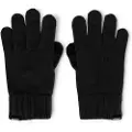 Ecoalf ECOALFunisex. MCUACGVWOOGL0696W24-319 Uldhandsker sort (M/L), Casual, Bæredygtig, Genbrugsuld