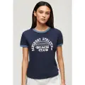 Superdry Beach Graphic Fitted Ringer T-shirt Med Korte ærmer