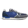 Pepe Jeans Pepe Jeanstil mænd. PMS40016 Brit Læder Sneakers Navy Series (44), Fast, Blonder, Casual, Blå
