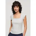 Superdry Essential Square Neck T-shirt Med Korte ærmer