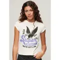 Superdry Embellished Poster Cap T-shirt Med Korte ærmer