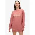 Superdry Luxe Metallic Logo Langærmet Midi-kjole