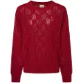 Pepe Jeans Pepe Jeanstil kvinder. PL702201 Hedra Crew-jumper rød (M), Casual, Bomuld, Bæredygtig