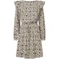 Pepe Jeans Pepe Jeanstil kvinder. PL953595 Kims flerfarvede kjole (S), Casual, Flerfarvet, Rayon, Lange ærmer