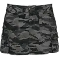 Superdry Superdrytil kvinder. W7210305A Nederdel Utility Faldskærm grå (L), Casual, Camouflage, Bomuld