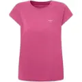 Pepe Jeans Pepe Jeanstil kvinder. PL505853 Lory pink T-shirt (XS), Casual, Bomuld, Korte ærmer, Bæredygtig