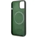 GUESS Guhmp13msbpla Iphone 13.14.15 6.1 Zielonykhaki Silicone Plate Telefonetui