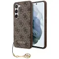 GUESS Samsung Galaxy S24+ Guess 4G Charms Collection Hybrid Cover - Brun