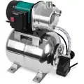 Vonroc Husvandværk - Vandpumpe - hydrophore pumpe / Automatisk pumpe | 19L Tank | Sæt med trykafbryder - 1000W | 3500l/t